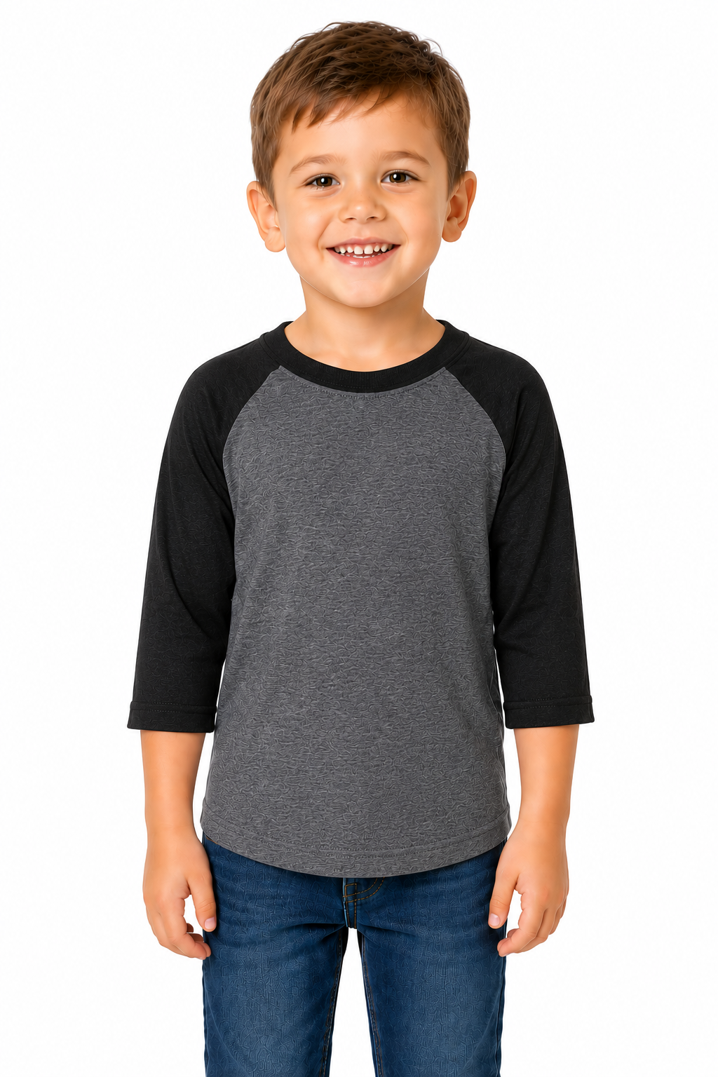 Bella + Canvas Toddler 3/4 Sleeve Baseball Tee (3200T)