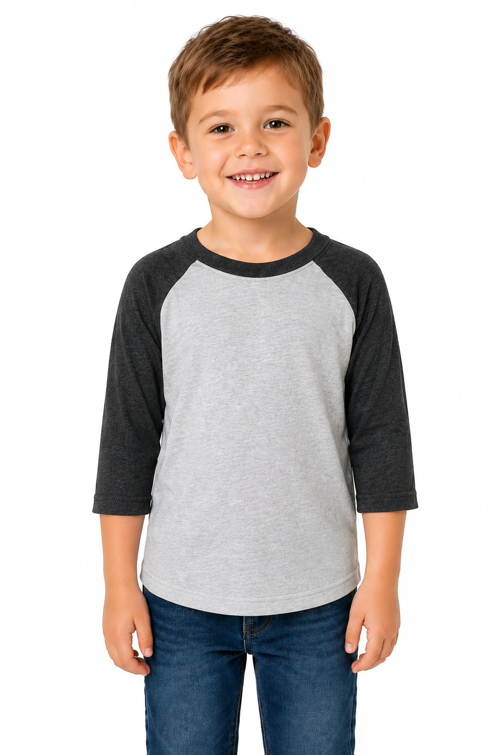 Bella + Canvas Toddler 3/4 Sleeve Baseball Tee (3200T)