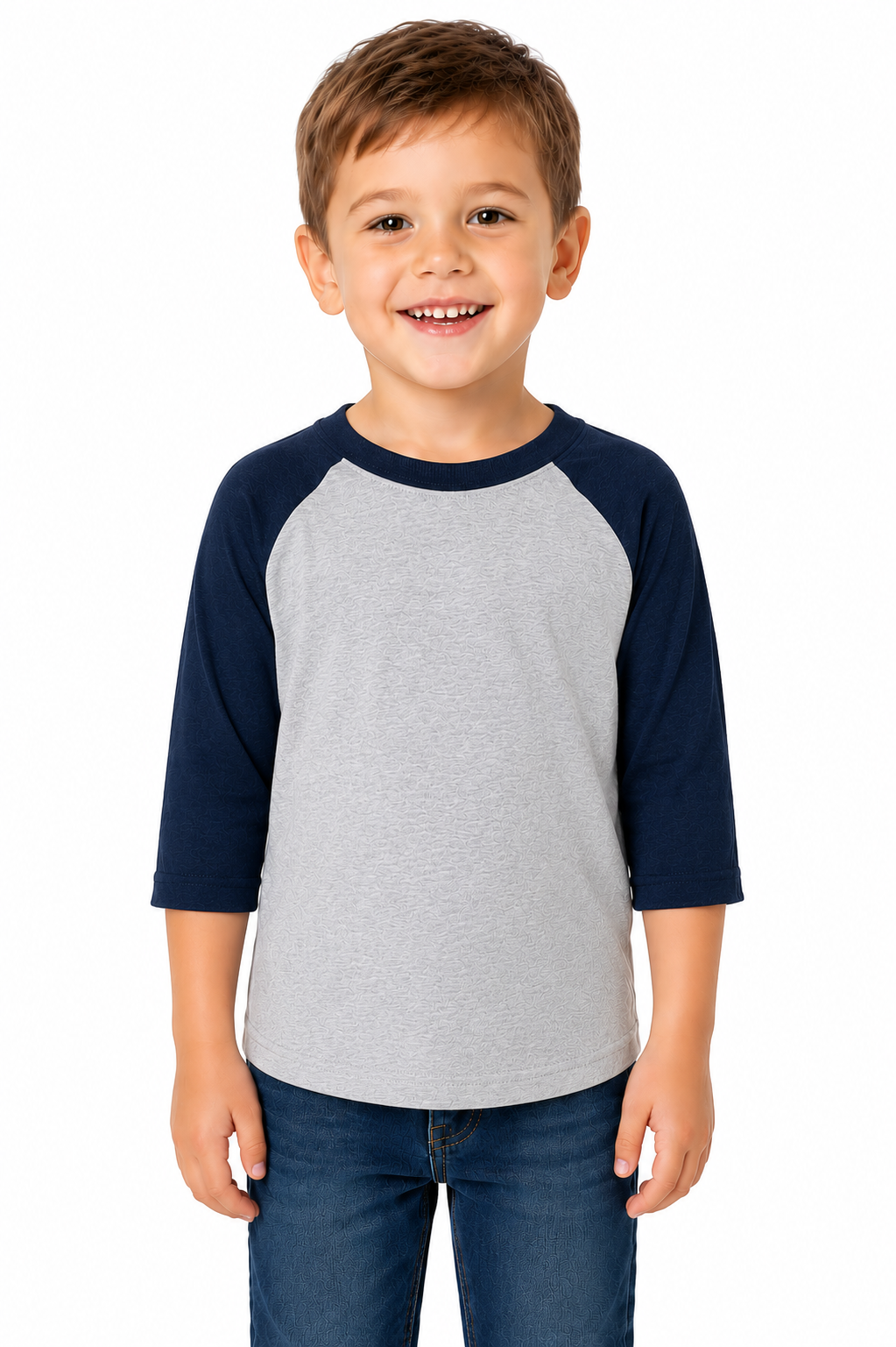 Bella + Canvas Toddler 3/4 Sleeve Baseball Tee (3200T)