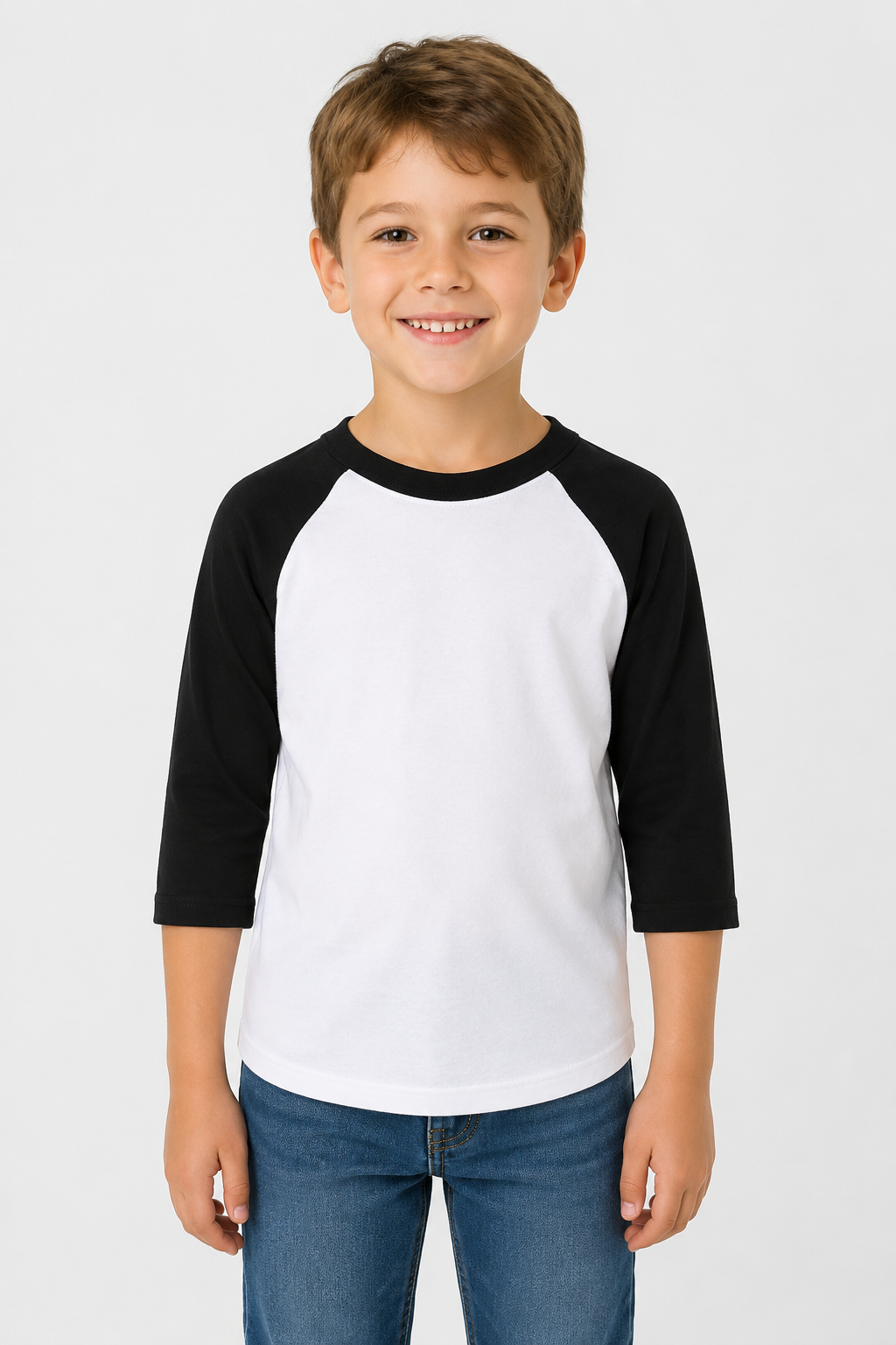 Bella + Canvas Toddler 3/4 Sleeve Baseball Tee (3200T)