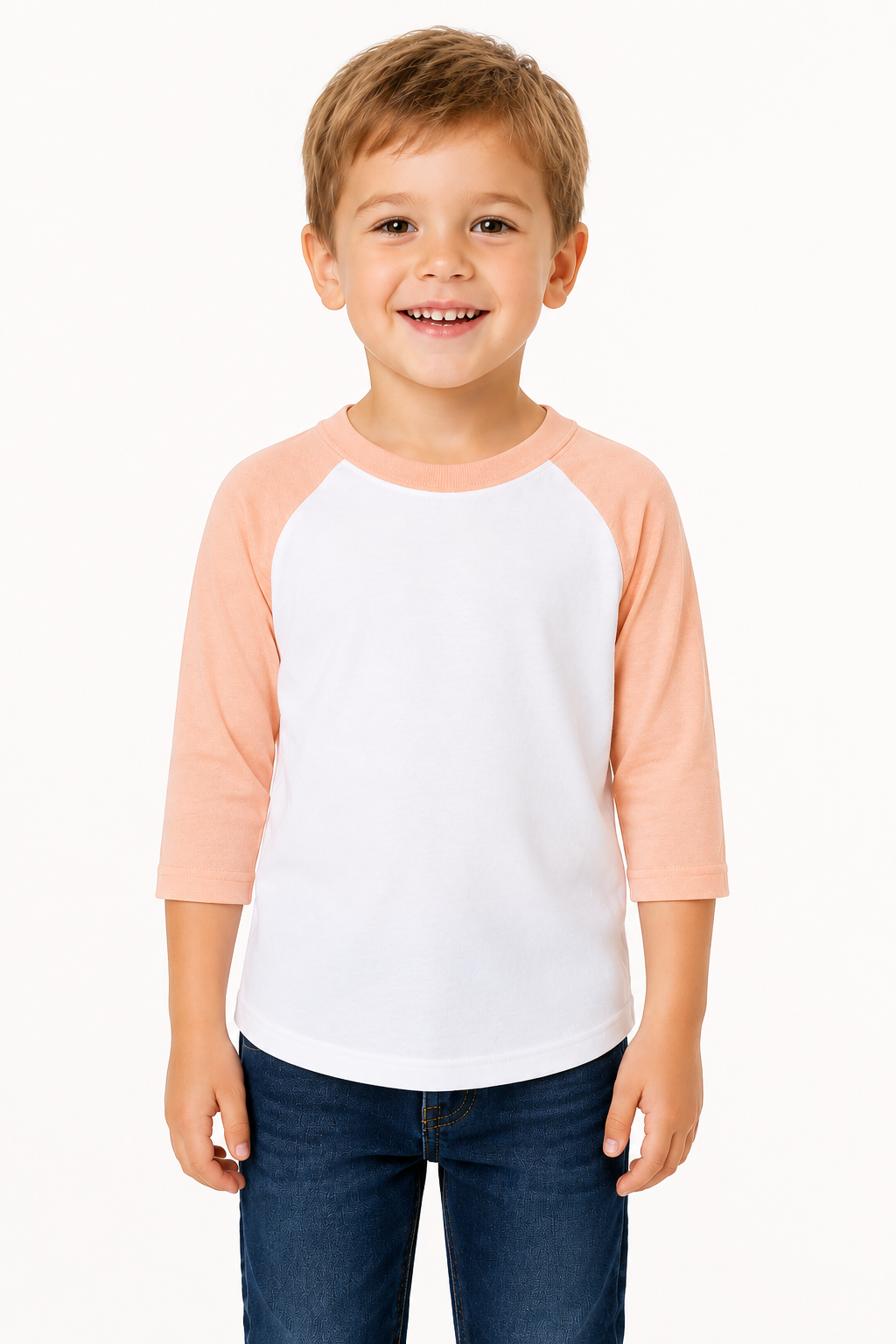 Bella + Canvas Toddler 3/4 Sleeve Baseball Tee (3200T)