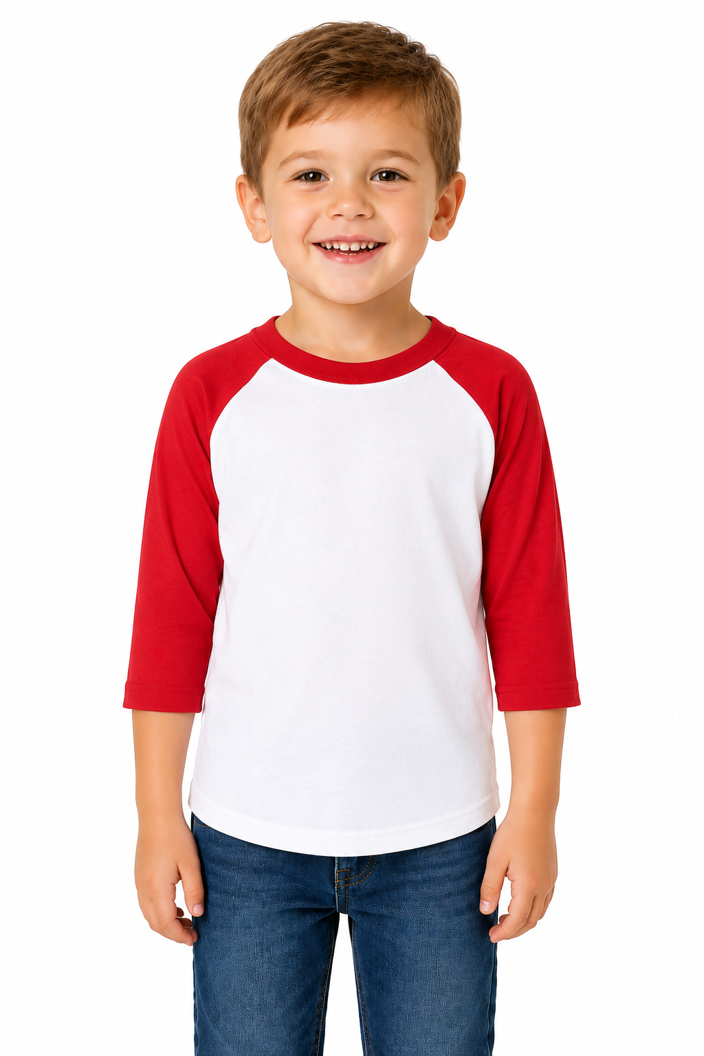 Bella + Canvas Toddler 3/4 Sleeve Baseball Tee (3200T)