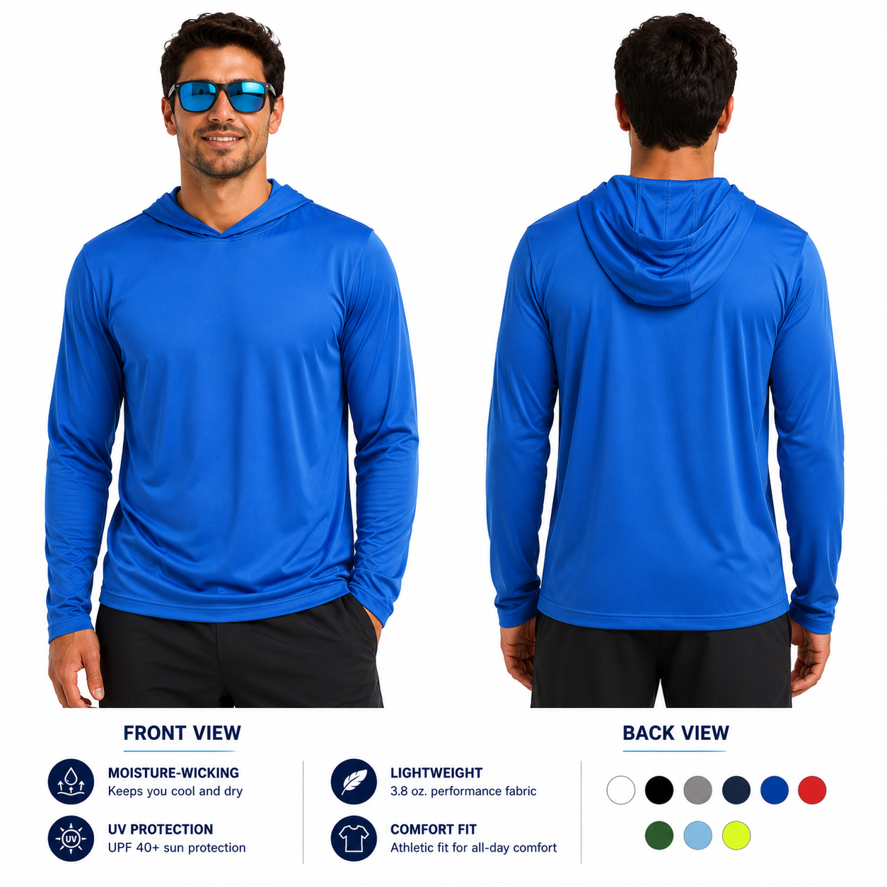 Team365  Performance Hooded T-Shirt (TT41)